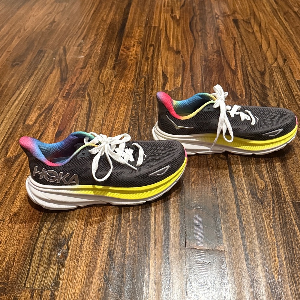 Hoka Black and Multicolor Athletic Shoes - Picture 5 of 8